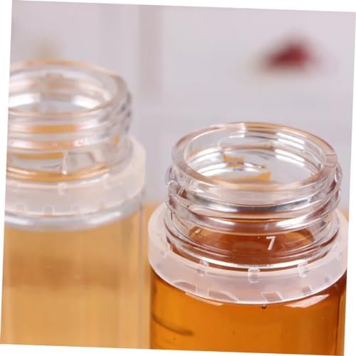 Zerodeko 4-Pack Honey Storage Leakproof PVC Containers for Ketchup Spices