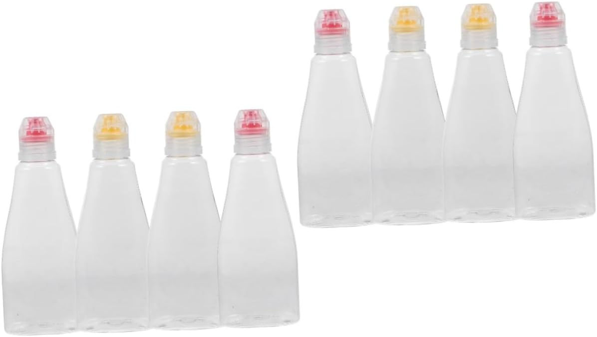 ULTECHNOVO 8 Pcs Condiment Squeeze Bottles for Honey Salad Travel Use