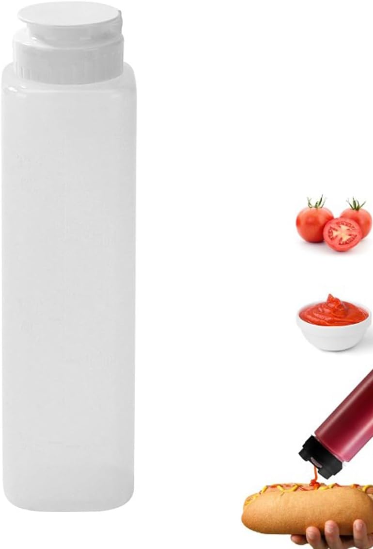 ZHOSXRC 300ML BPA-Free Condiment Squeeze Bottle