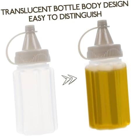 FELTECHELECTR Condiment Bottles Set of 8 for Kitchen Use