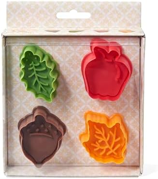 Talisman Designs Plunger Pie Crust Cutters 4-Piece Set