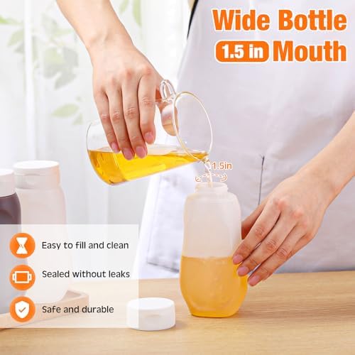 Potchen 12 Piece Condiment Squeeze Bottles Set