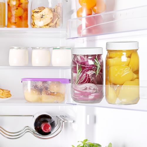48Pcs White Plastic Canning Lids for Mason Jars 1