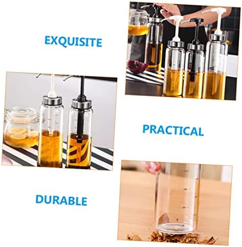 Metallic Honey Jar Press Dispenser 500ml Black Glass