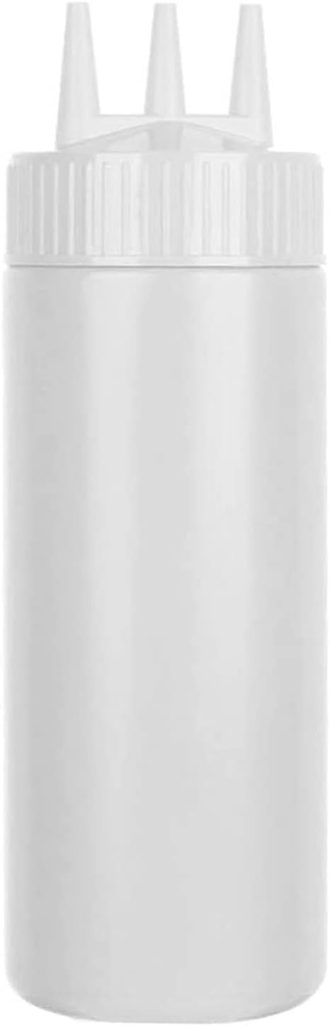 Rooyar 3-Head Squeeze Condiment Sauce Bottle Kitchen Accessory