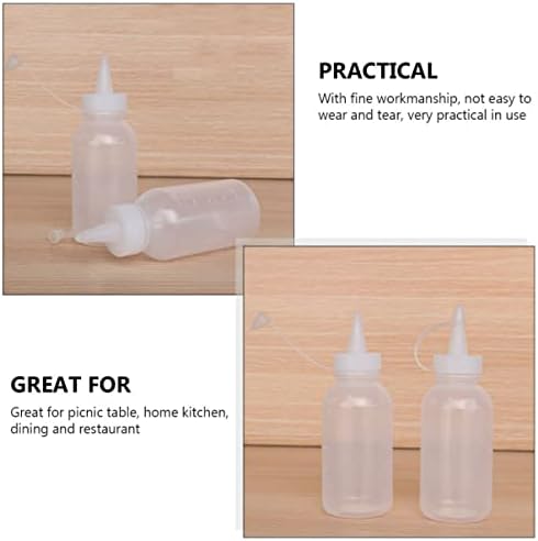 10pcs Zerodeko Squeeze Sauce Bottles Condiment Dispensers