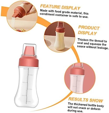 FELTECHELECTR 5-Hole Condiment Squeeze Bottle 350ml