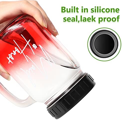 Inbagi 30 Pcs Mason Jar Plastic Lids with Rubber Seal Black