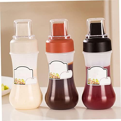 Garneck 2pcs Condiment Squeeze Bottles with Lids 1
