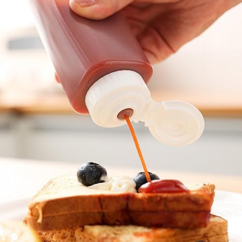 ZHOSXRC 300ML BPA-Free Condiment Squeeze Bottle