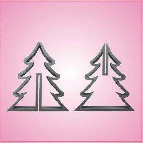 3D Christmas Tree Cookie Cutter Set