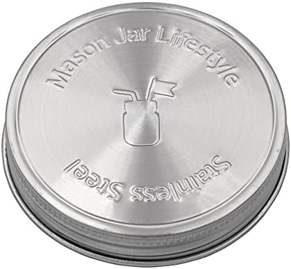Mason Jar Lifestyle 5 Pack Heavy Duty Lids with Silicone Liners