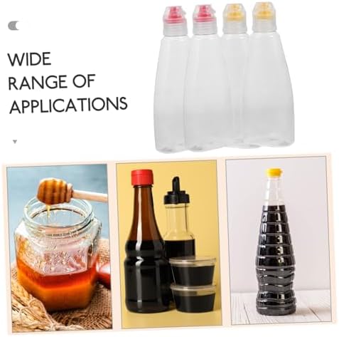 Anneome Mini Travel Honey Bottles 400g Reusable Condiment Squeeze Bottles