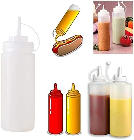 SHAPERME 240ml Squeeze Bottles for Condiments