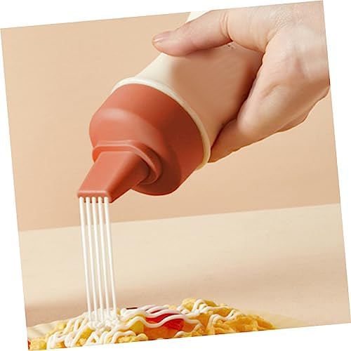FELTECHELECTR 5-Hole Condiment Squeeze Bottle 350ml