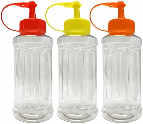 12 Pack Twist Cap Condiment Squeeze Bottles 10oz Multipurpose