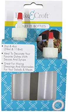 Treasure Gurus 2pc Plastic Condiment Squeeze Bottle Set