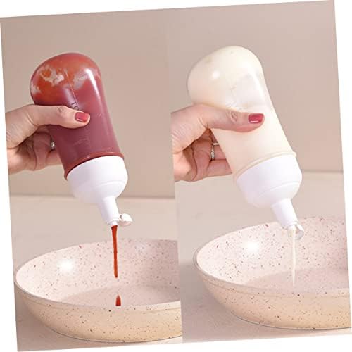 2 Pack Condiment Squeeze Bottles for Ketchup and Sauces