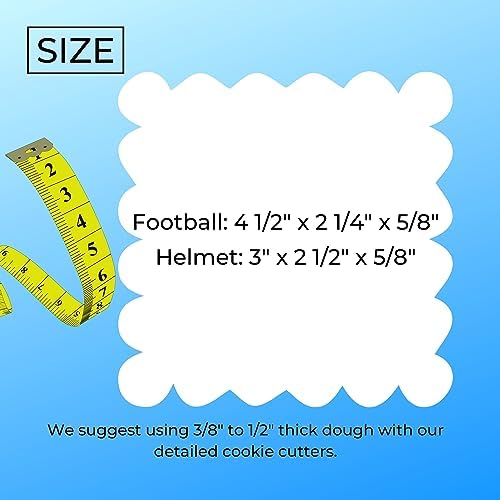 Football Helmet Cookie Cutters Set of 2 Made in USA