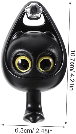 PRETYZOOM Cartoon Owl Wall Hook No Drill Key Coat Holder
