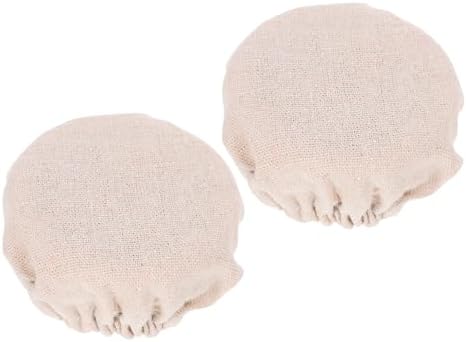STOBAZA 2pcs Reusable Glass Jar Covers