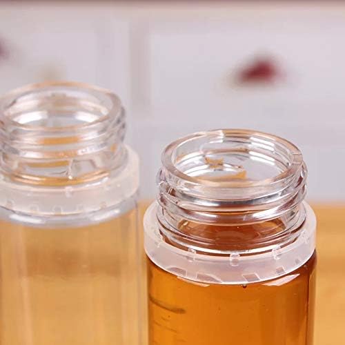 Lasenersm 4 Pack White Honey Bottles Squeeze Containers