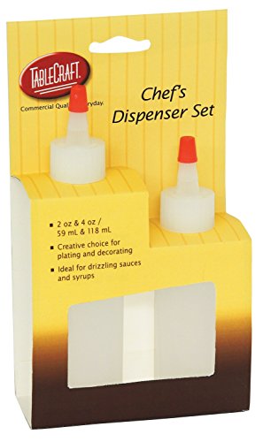 Tablecraft Chefs Squeeze Bottle Set Red