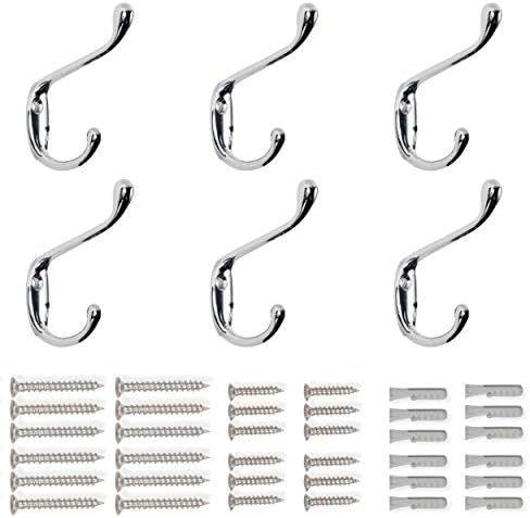 Brightmaison 6 Pack Heavy Duty Coat Hooks