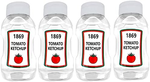 WXOIEOD 4 Pack Ketchup Squeeze Bottles 360ml
