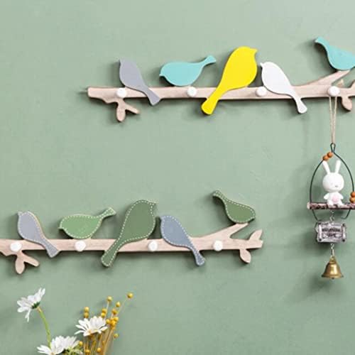 NEWCIX Wall-Mounted Childrens Coat Rack with Hooks