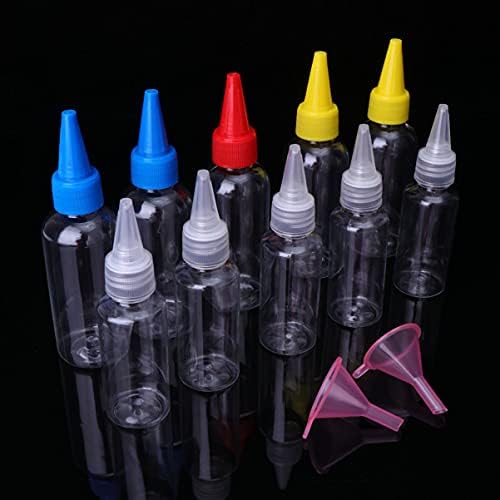 Cabilock 20pcs Condiment Squeeze Bottles with Cap and Lid
