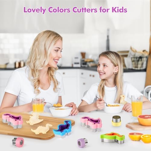 NPET Dinosaur Sandwich Cutter and Sealer 10 Pcs