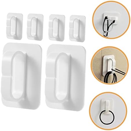 Cabilock 6Pcs Wall Adhesive Hooks Key Holder for Bathroom Kitchen 1