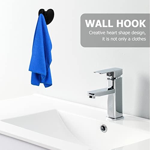 DOITOOL Heart Shape Decor Aluminum Foldable Wall Hooks