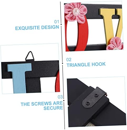 4 Hook Wall Towel Rack with Decorative Design