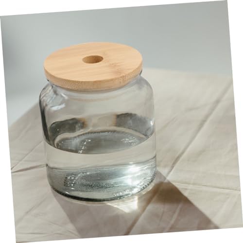 STOBAZA 4pcs Mason Jar Lids with Straw Holes Airtight Leak-Proof