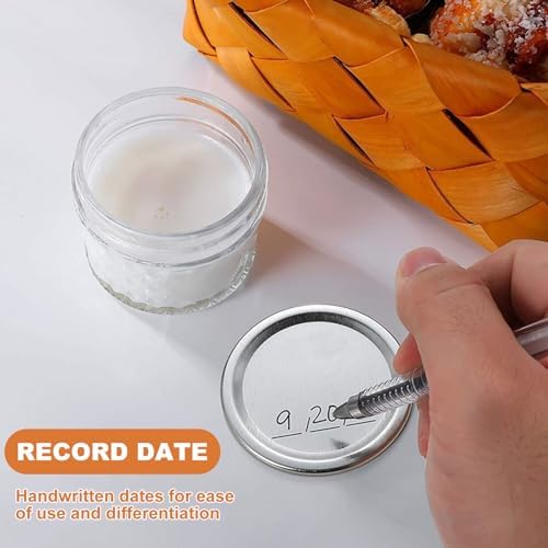 200 PCS Reusable Canning Jar Lids with Airtight Seal