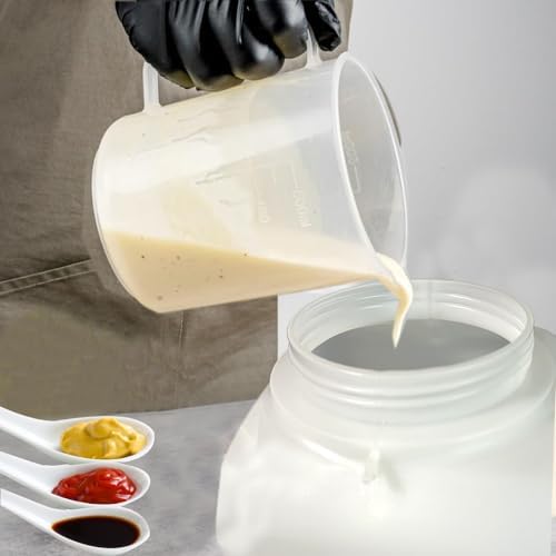 Vitasunhow Large Condiment Dispenser 55L Refillable Leak Proof