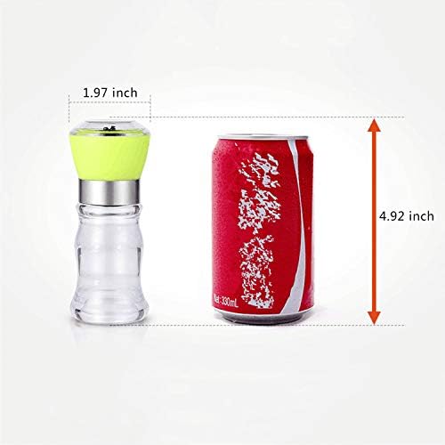 Fellibay 4Pcs Adjustable Ceramic Pepper Mill Set 1