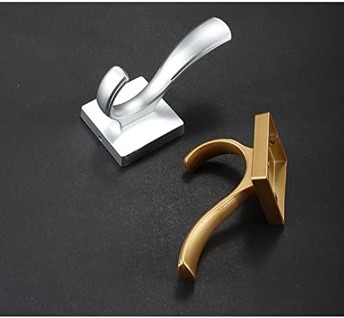 5-Piece Gold Wall Mounted Coat Hook Rack
