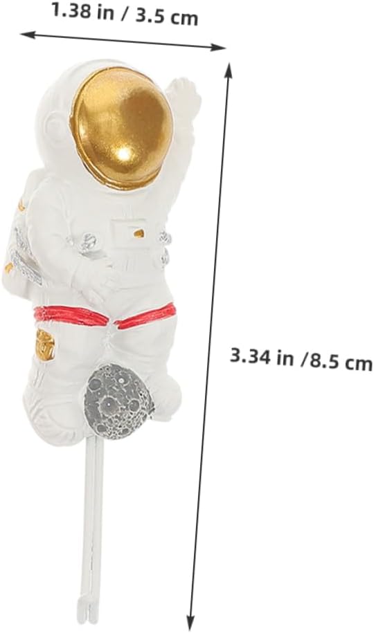 Cute Astronaut Wall Hooks No Drill Adhesive