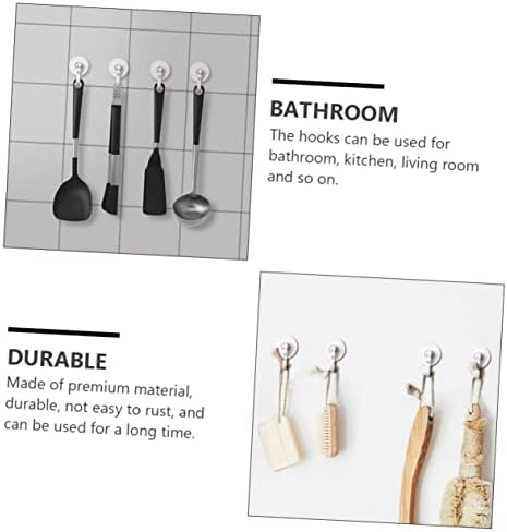 Vaguelly Strong Adhesive Wall Hooks for Bathroom Kitchen Door