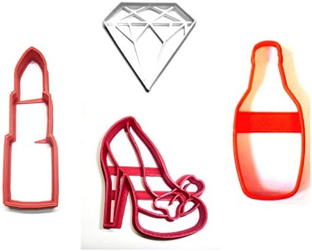 YNGLLC Bachelorette Bridal Shower Cookie Cutters Set of 4