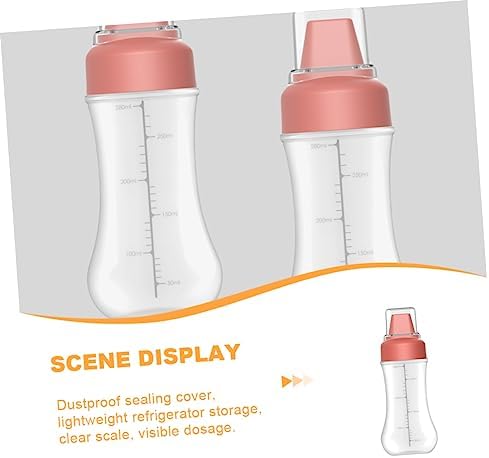 Mikinona 5-Hole Condiment Squeeze Bottle 350ml Red
