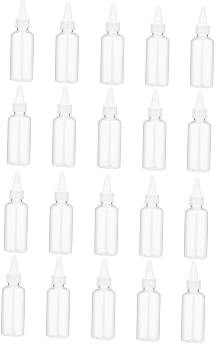 STOBAZA 20PCS Clear Condiment Squeeze Bottles 1