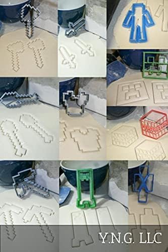 YNGLLC BLOCK ADVENTURE COOKIE CUTTERS SET OF 10 MADE IN USA