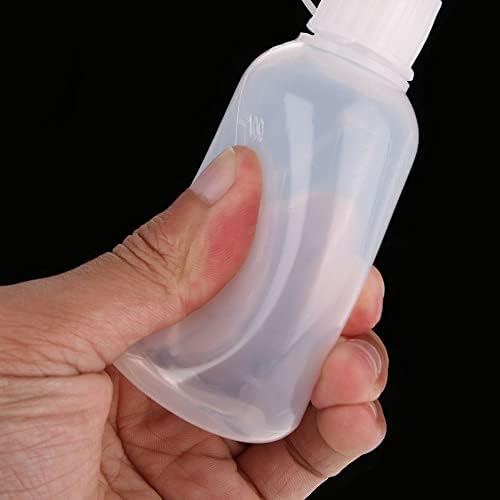 MinLia Plastic Clear Tip Squeeze Bottle Blue