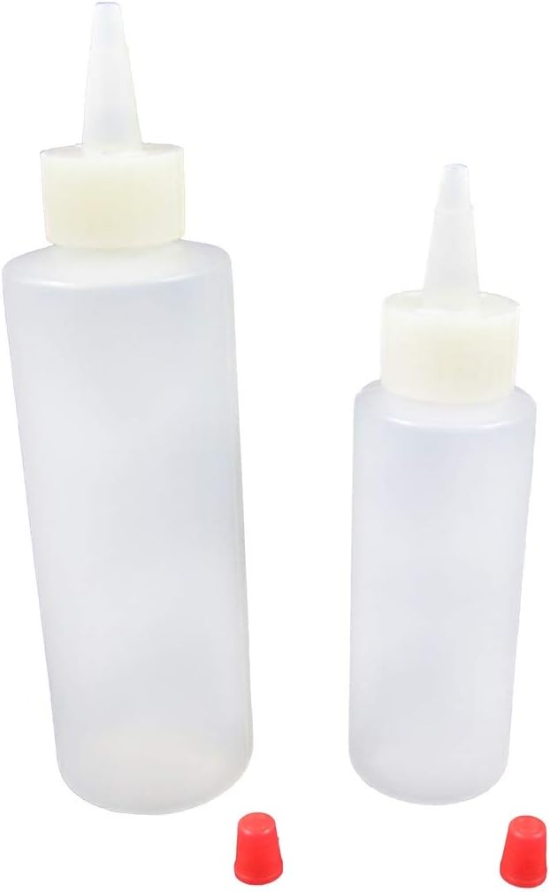 Treasure Gurus 2pc Plastic Condiment Squeeze Bottle Set