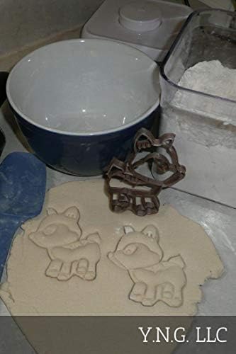 BABY WOODLAND ANIMALS COOKIE CUTTERS - Fox Deer Raccoon Owl Set of 4