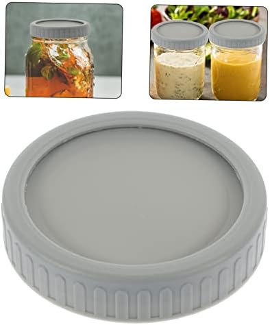 5 Sets Reusable Mason Jar Lids with Sealing Rings